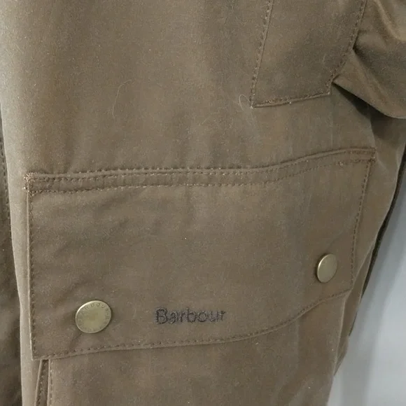 Barbour Wax Cotton Beaufort Jacket Tartan Lined 54" Chest 33" Long Jacket  ApxXL - Picture 3 of 16